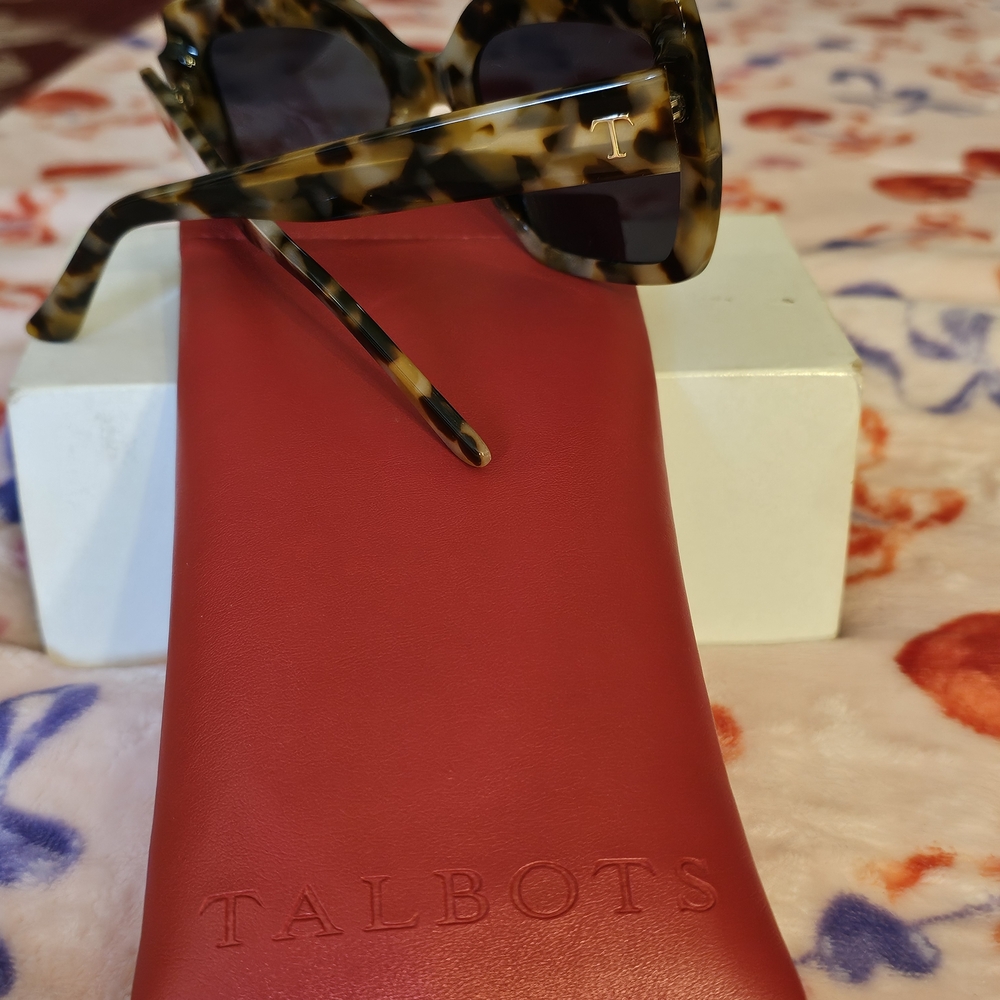 Talbots Tortoiseshell Sunglasses with Red Case